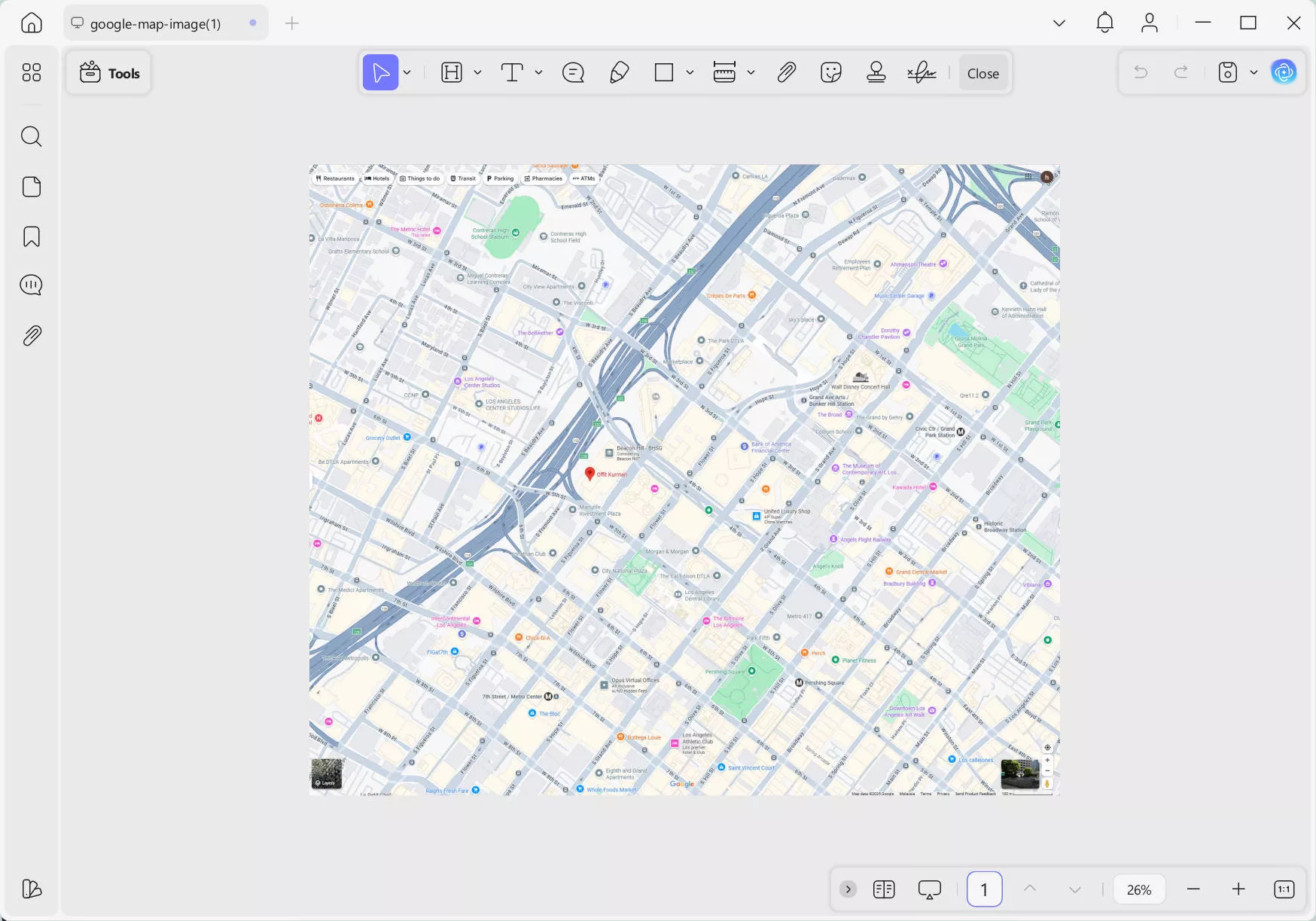 select from file with updf on windows