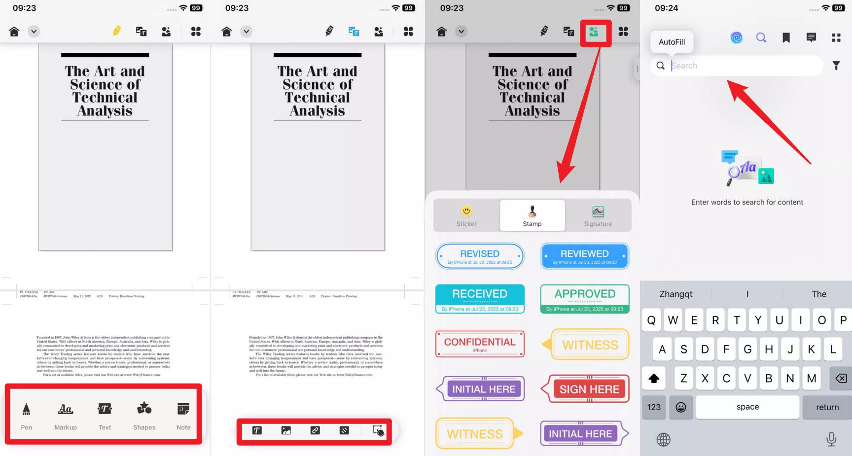 make edits across pdf