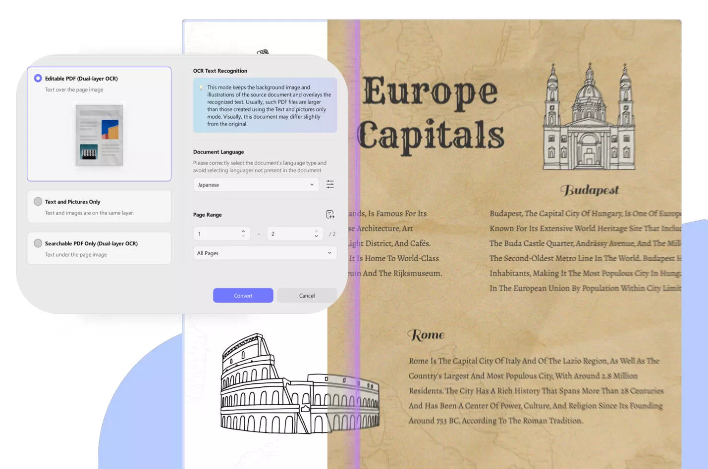 convert low-quality pdf to high-quality pdf