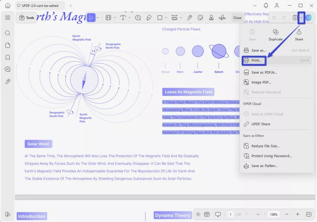 print updf on windows