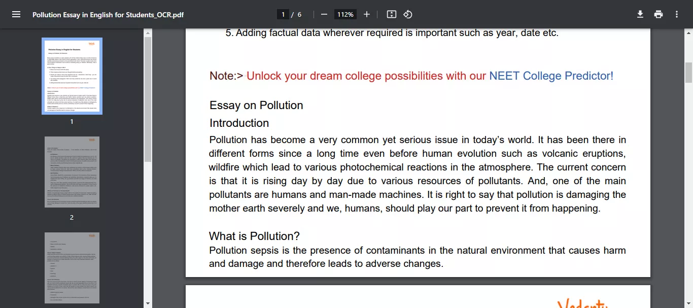 screenshot of the scanned pdf