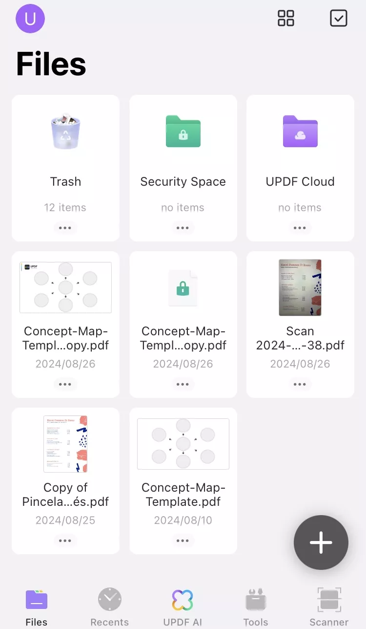 select updf ai in updf for ios