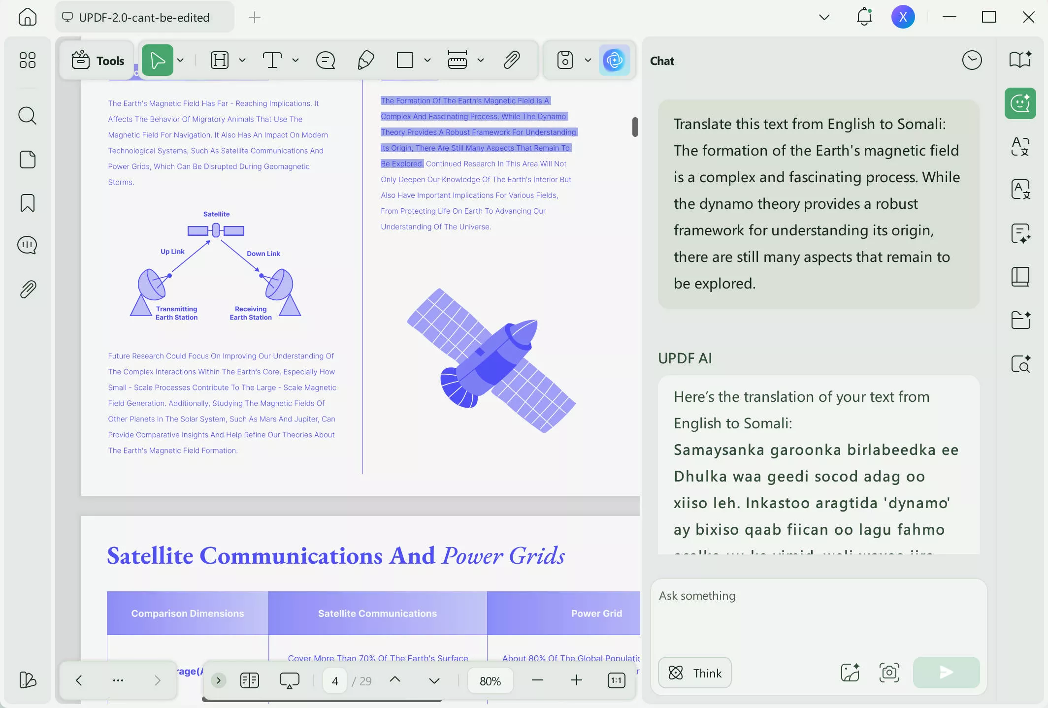  enter the prompt and hit enter in updf