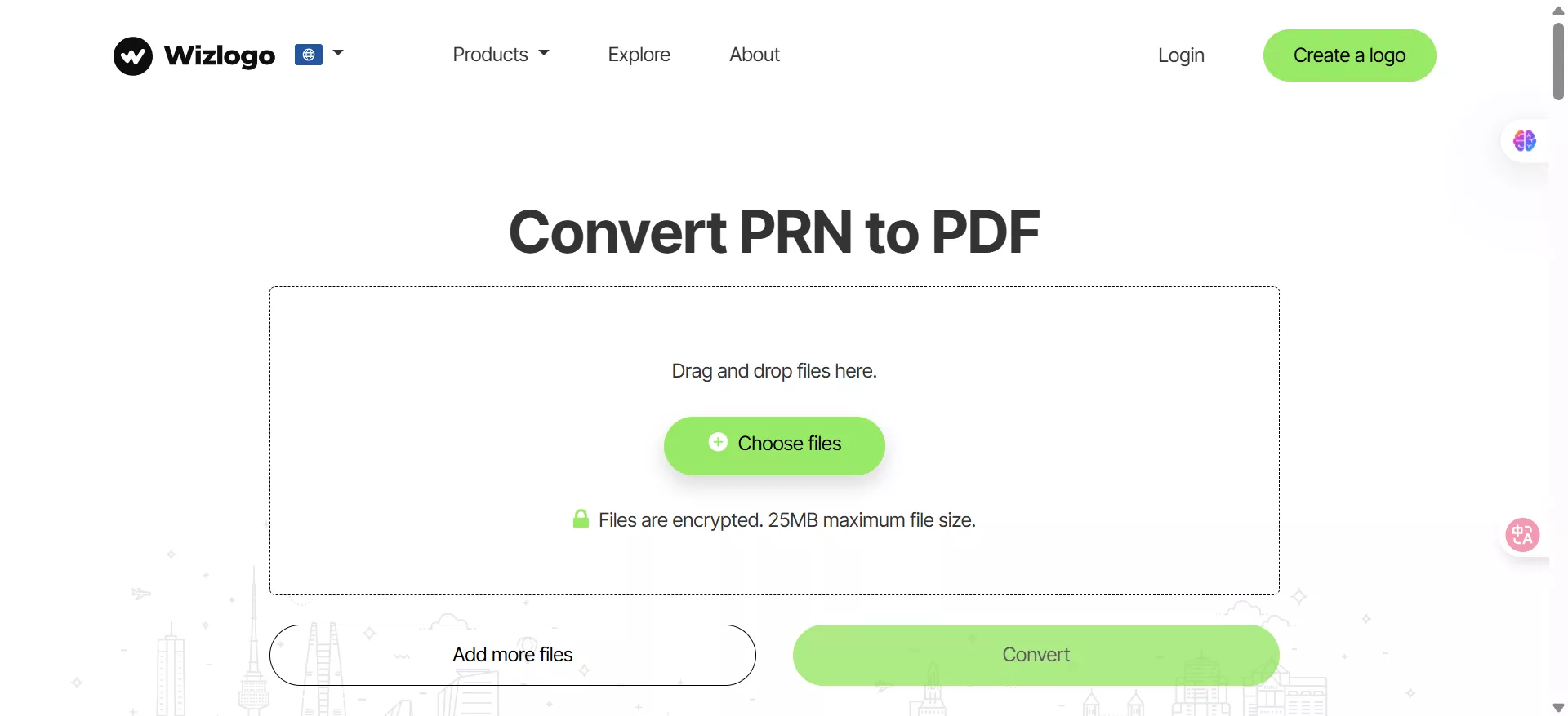 wizlogo convert prn to pdf