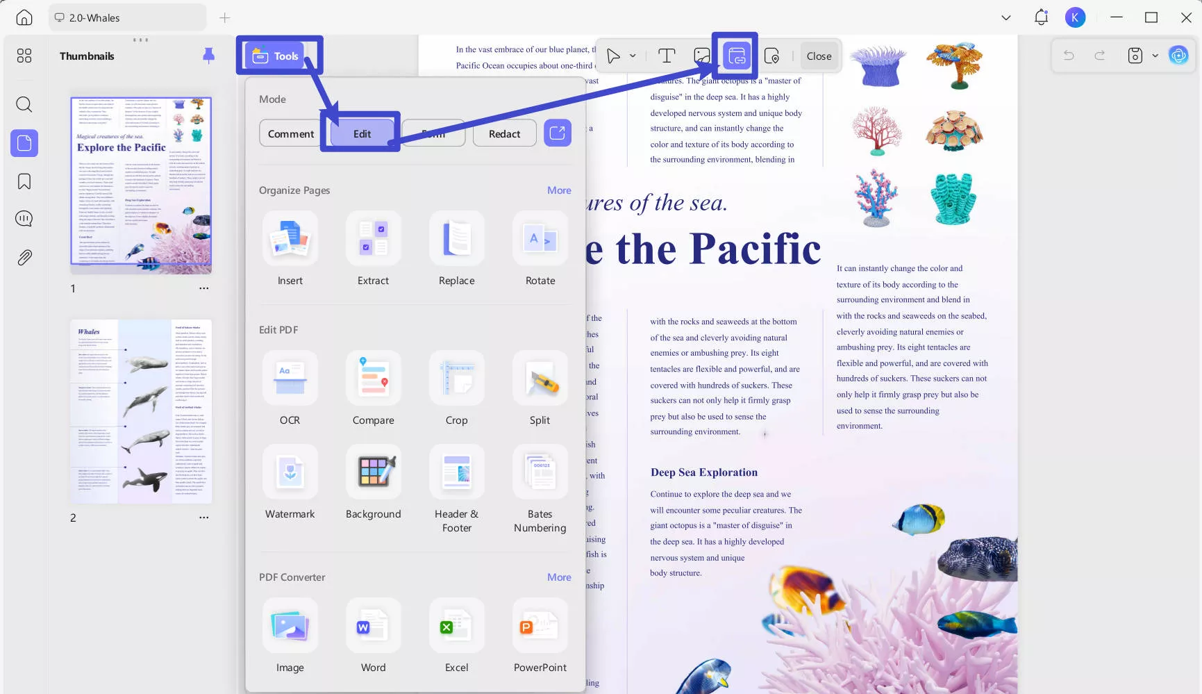 add links to pdf with updf