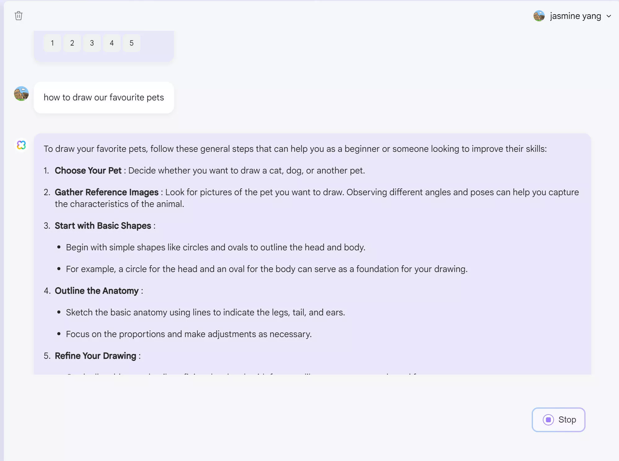 asking question to updf ai online assistant