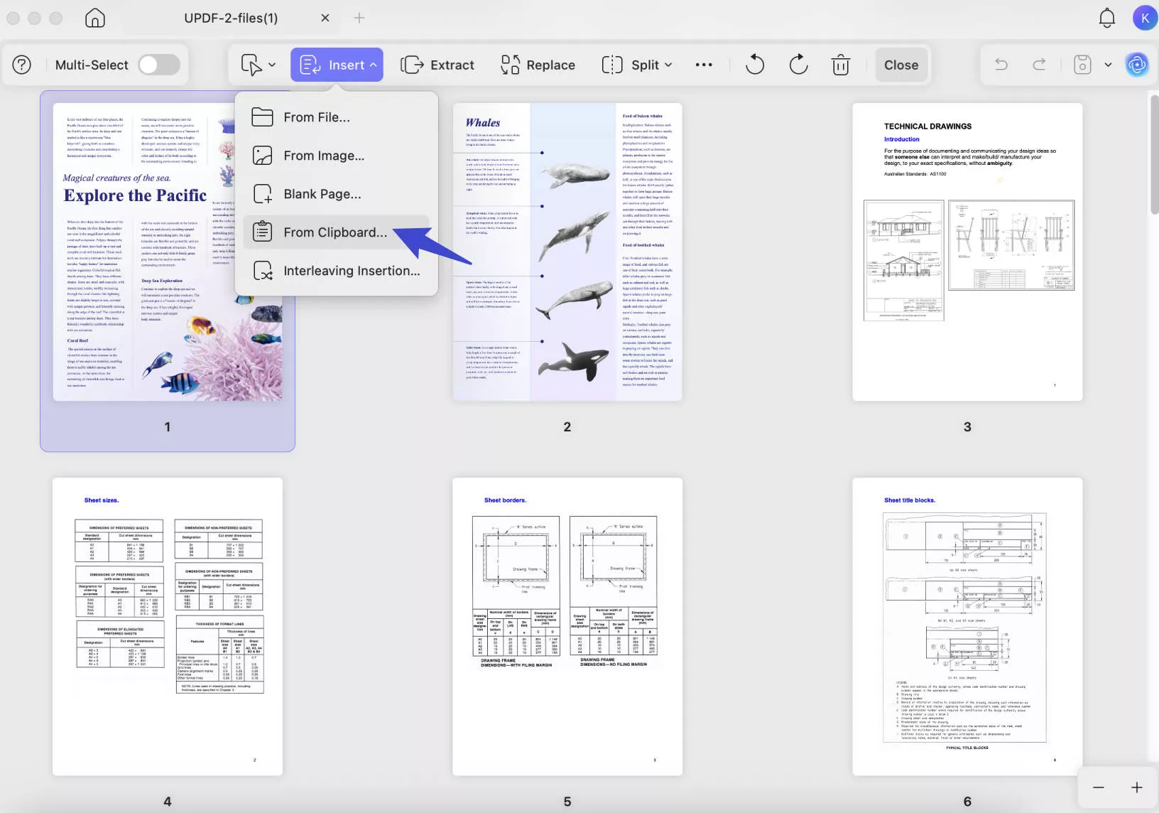 insert image from clipboard updf