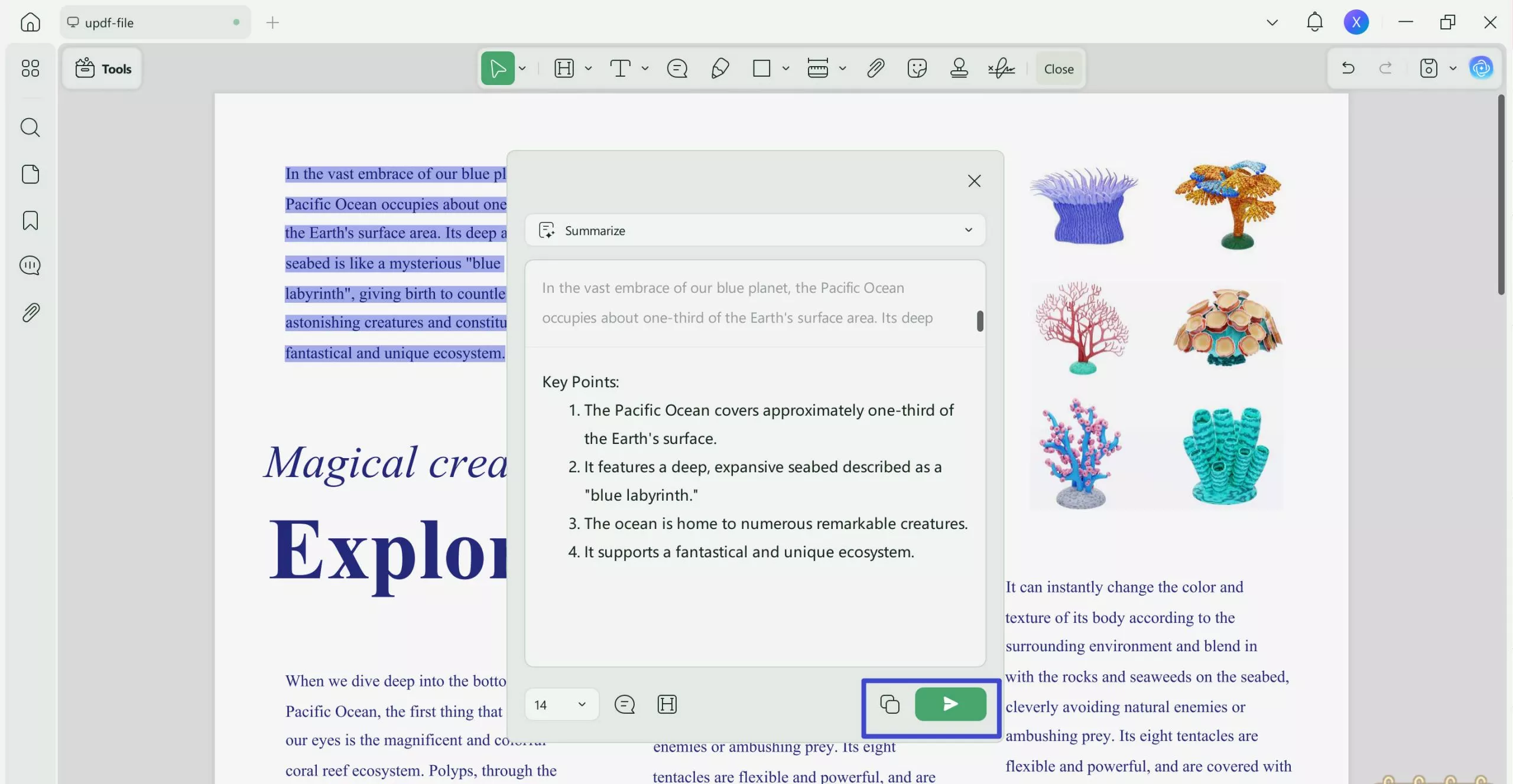 review and process generated content