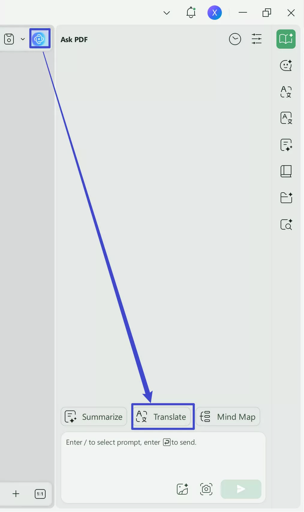 hit translate button to continue