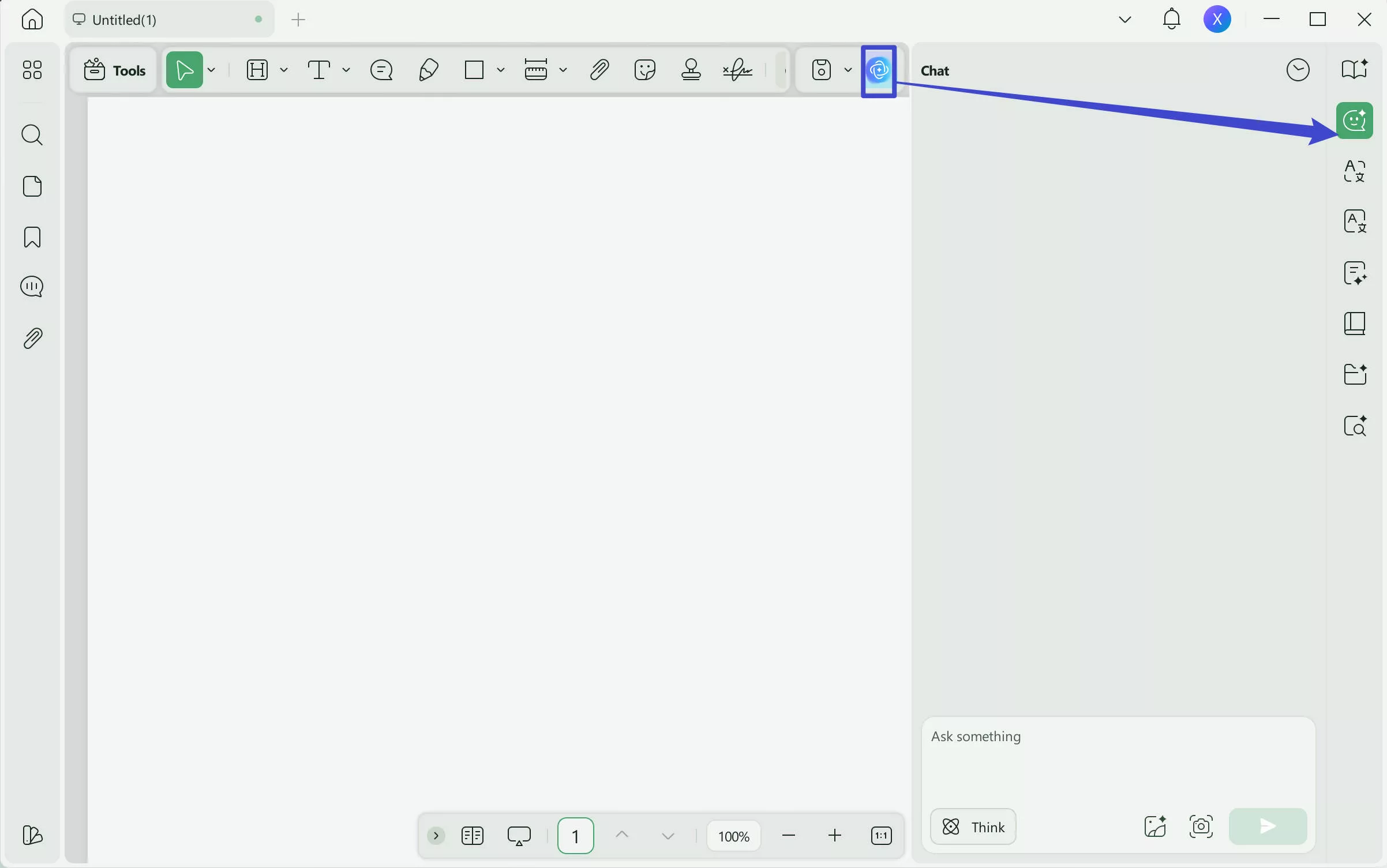 activate UPDF AI menu generator