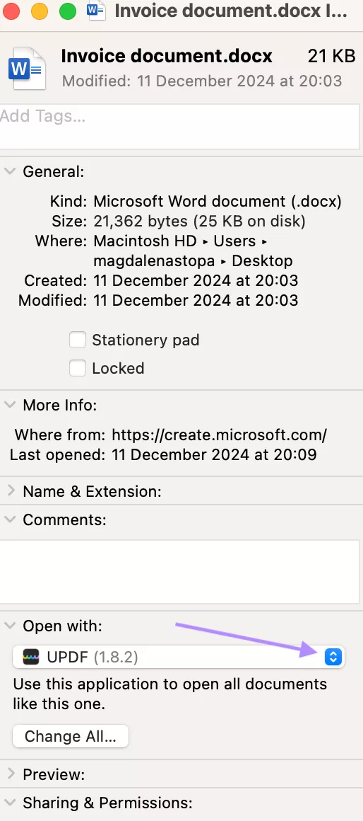 change the default app to open pdf mac