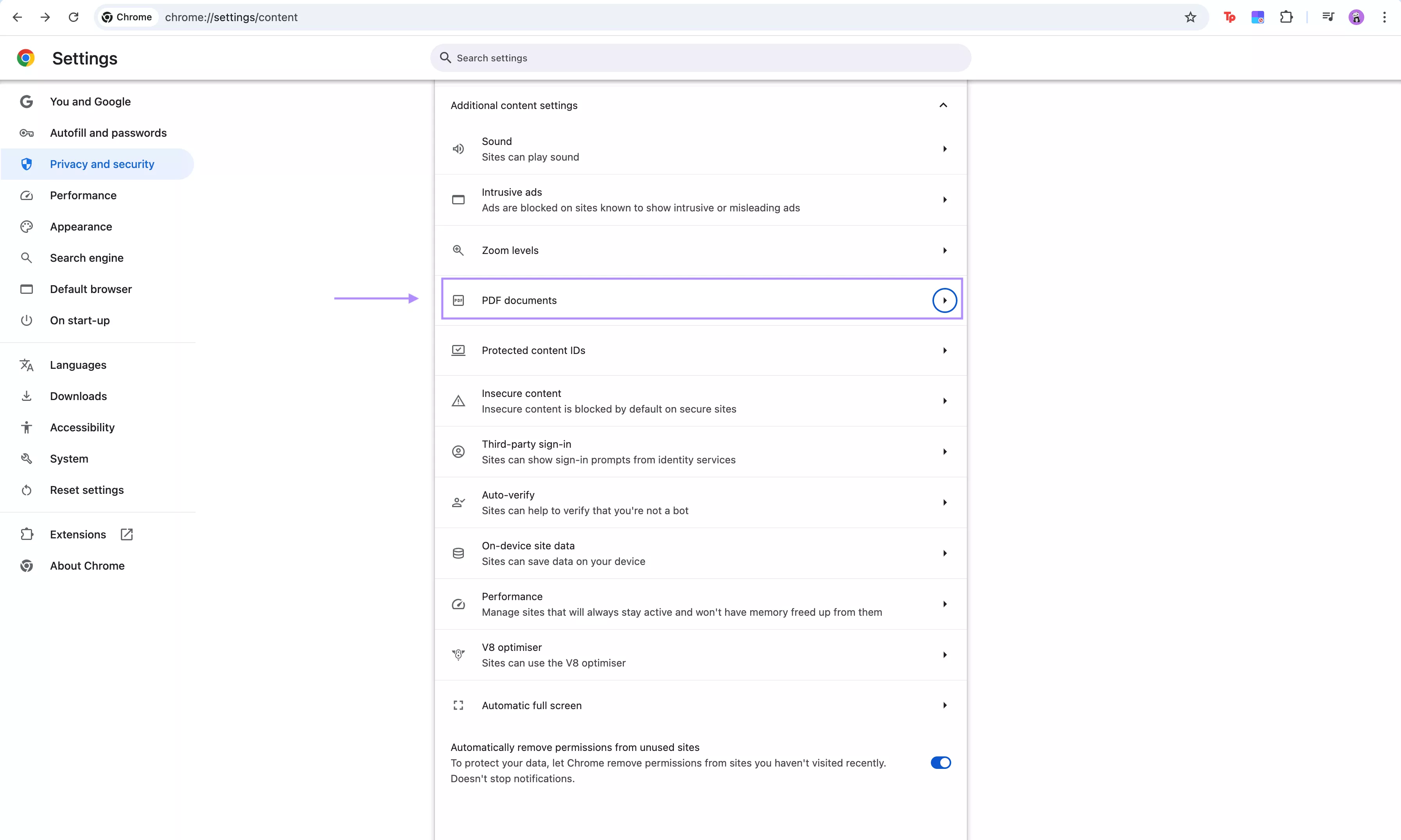 locate pdf documents chrome