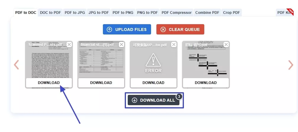 download all or pick download