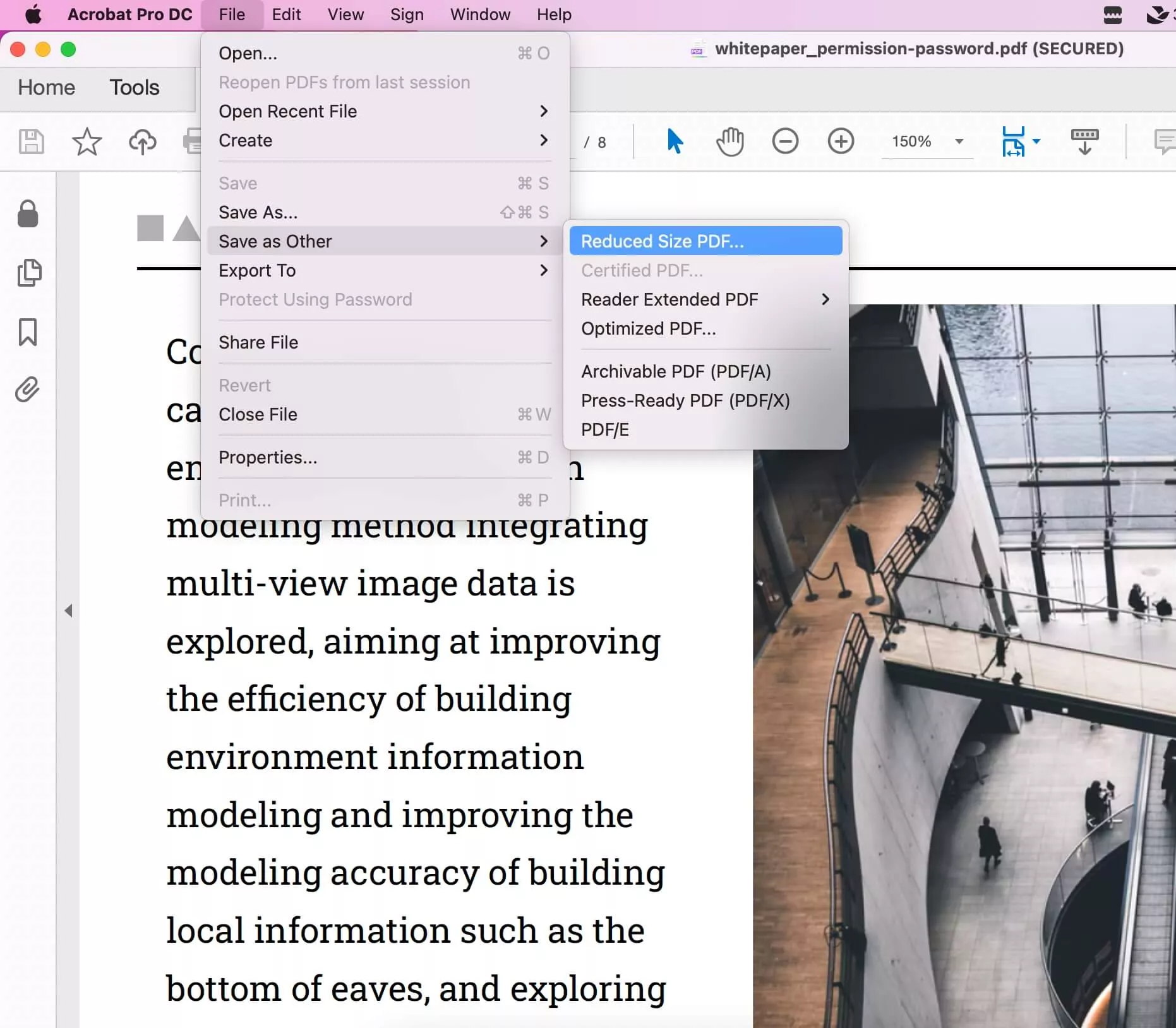 reduced size pdf adobe acrobat