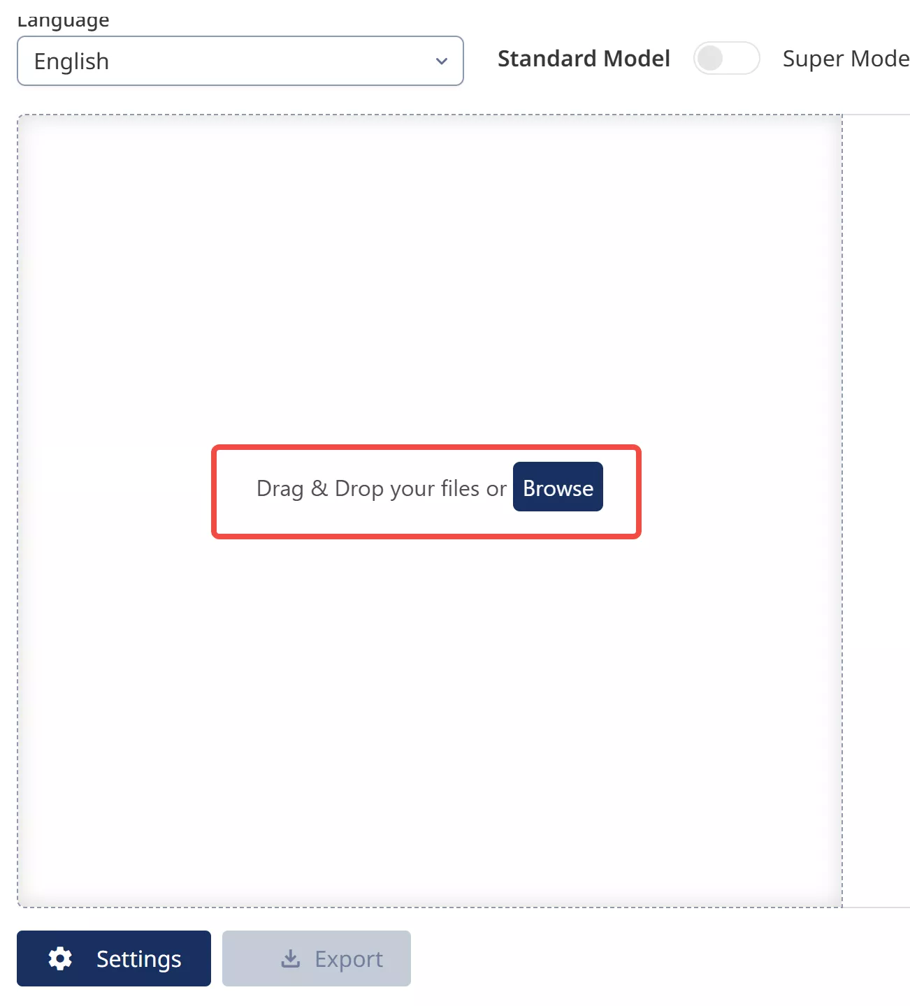 transkribus upload file
