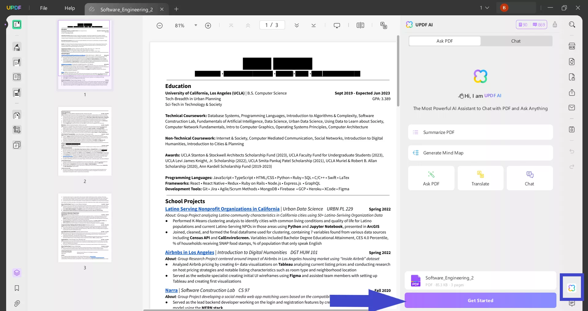 get started with UPDF AI