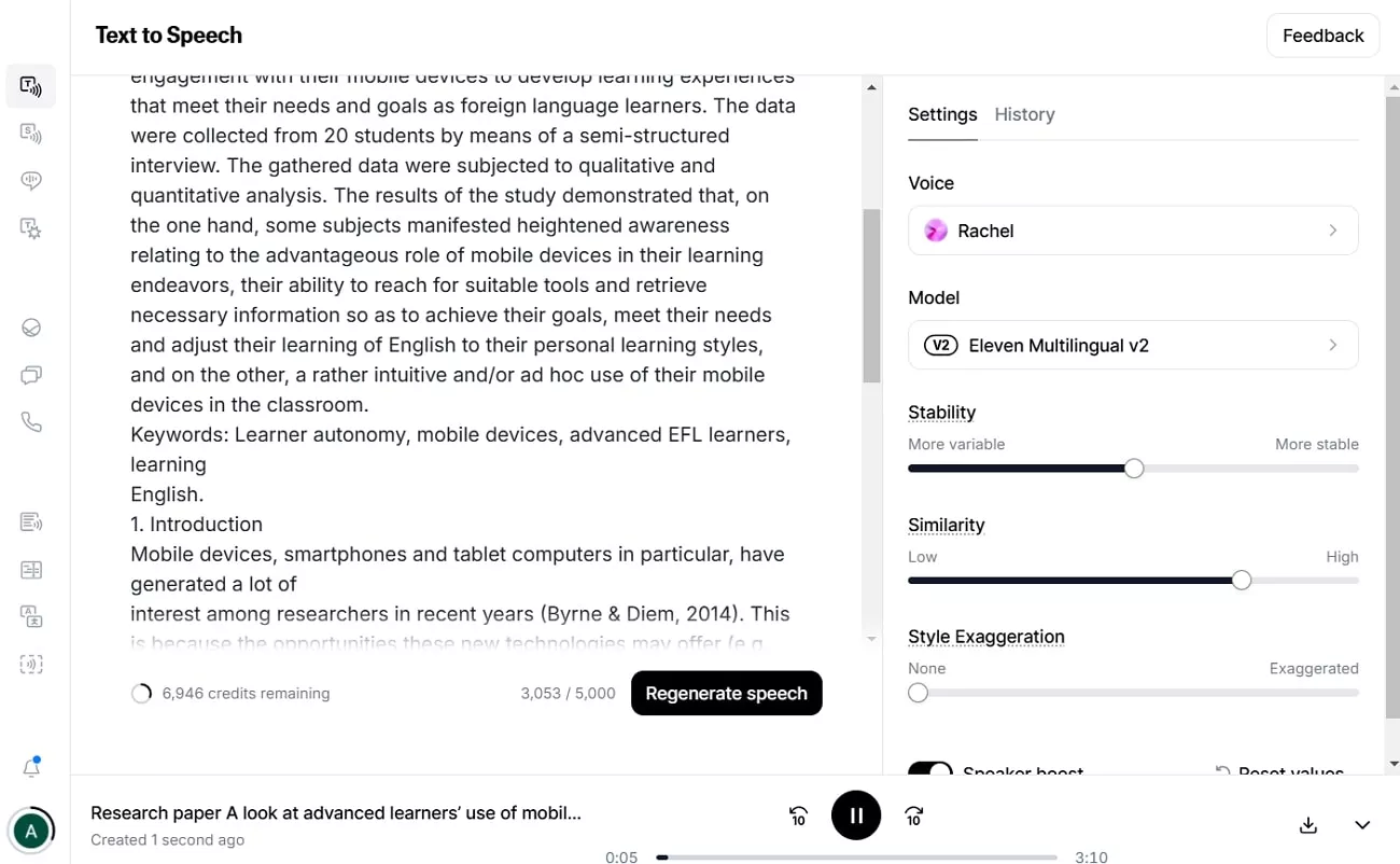 elevenlabs ai book reader