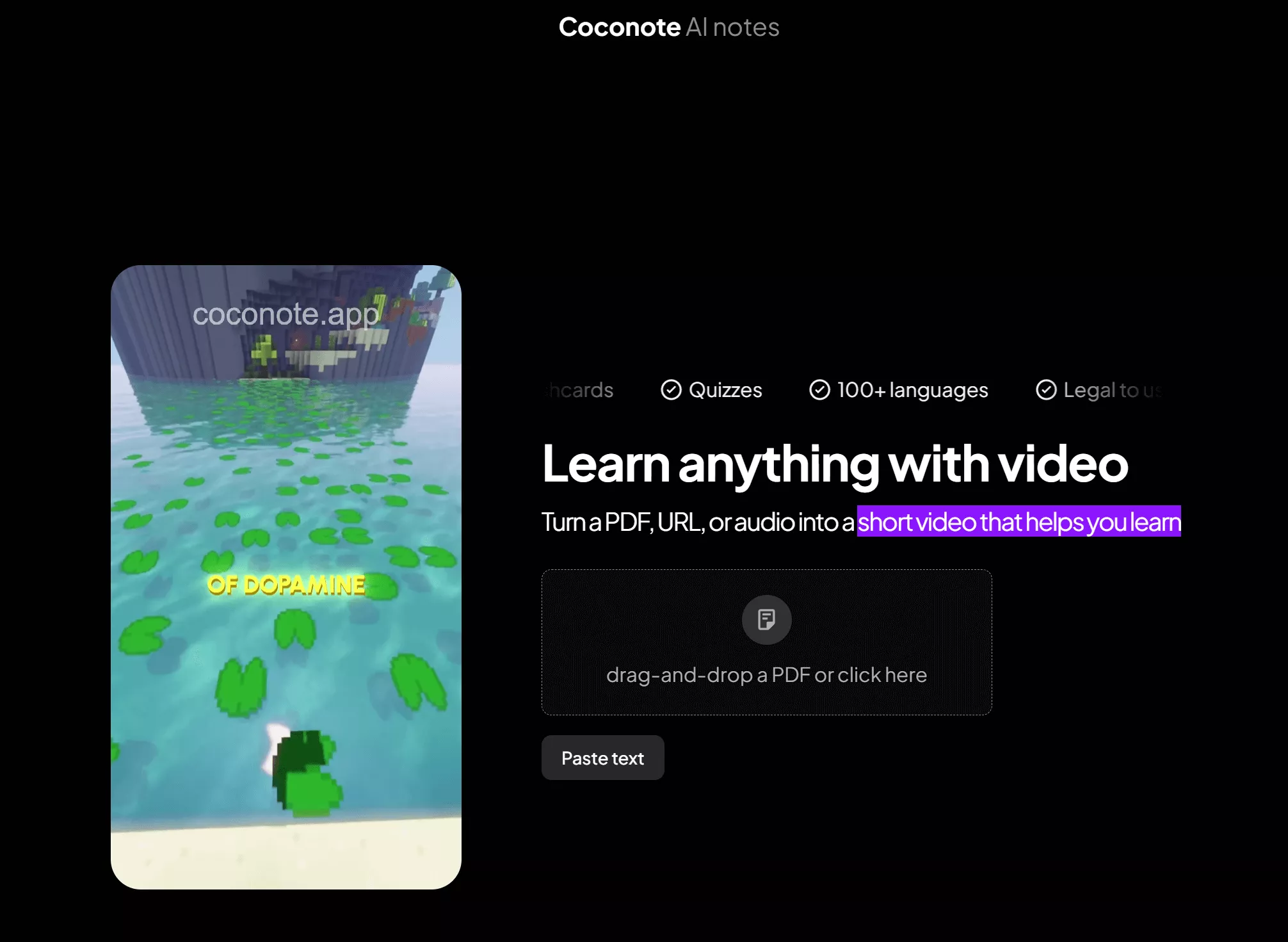coconote ai pdf to brainrot