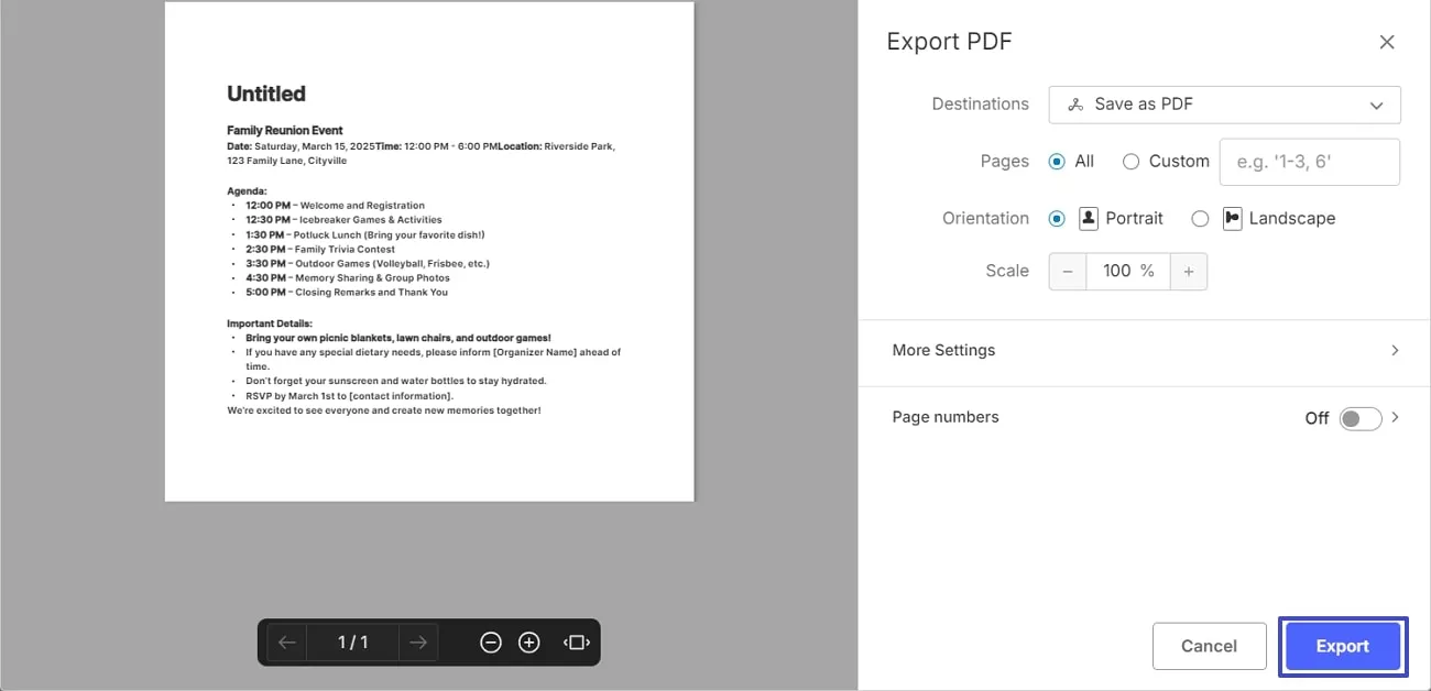 set export settings evernote