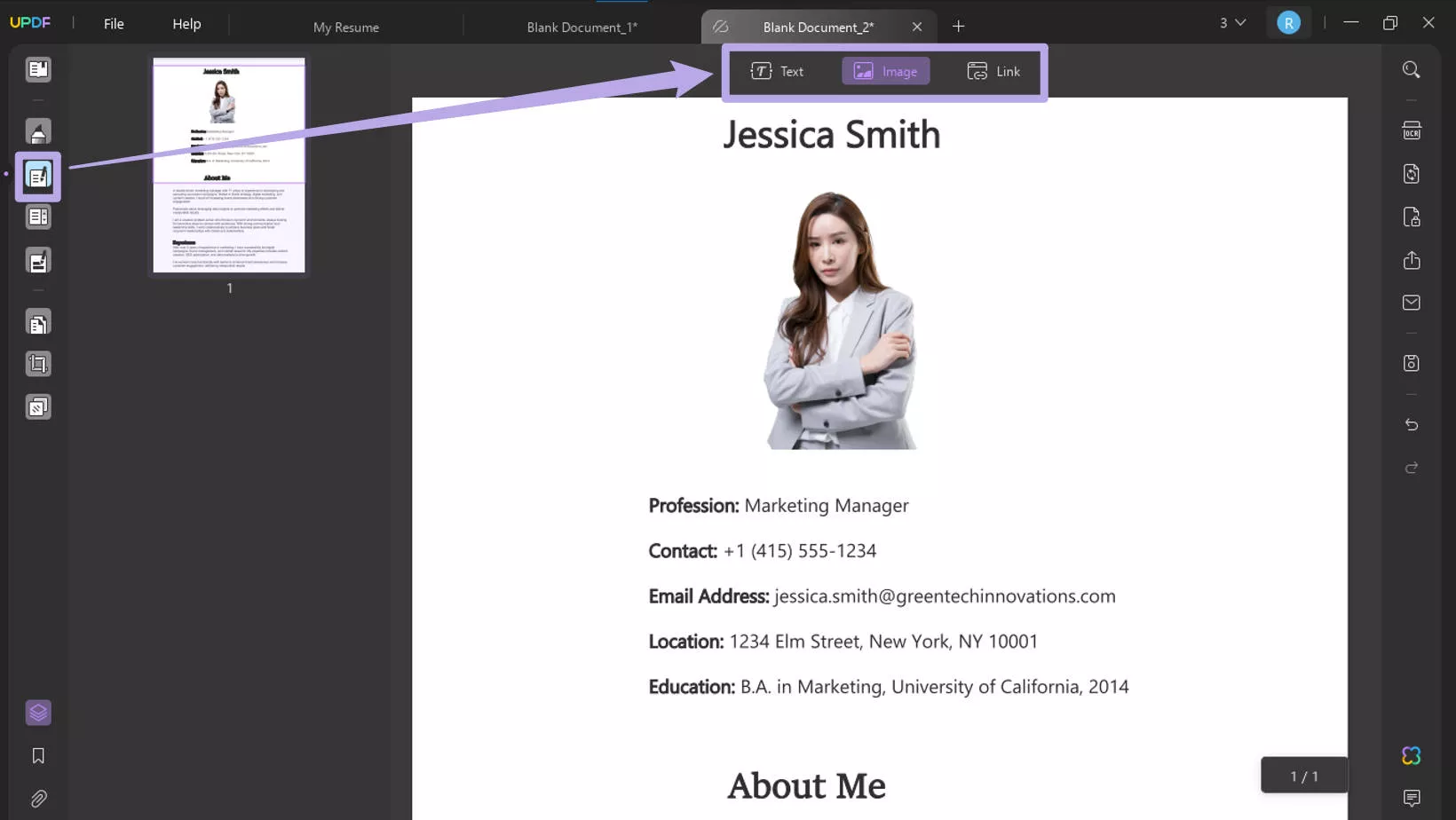 customize blank pdf template updf