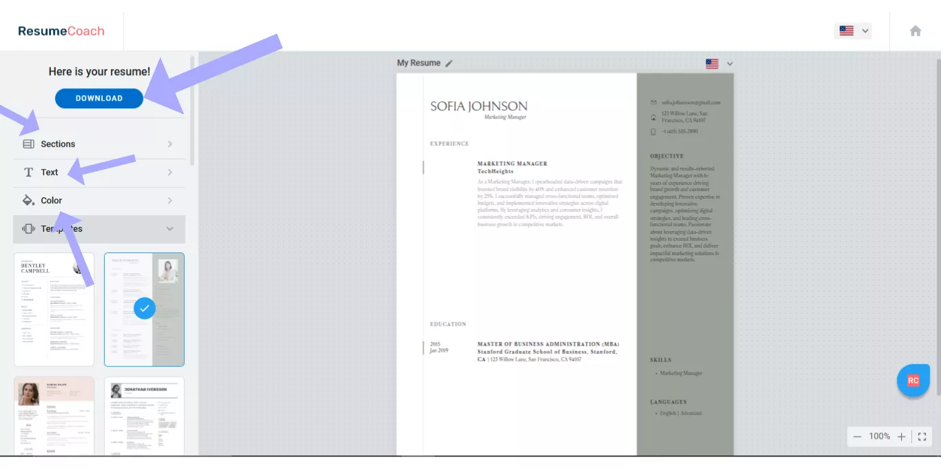 download resume from resumecoach