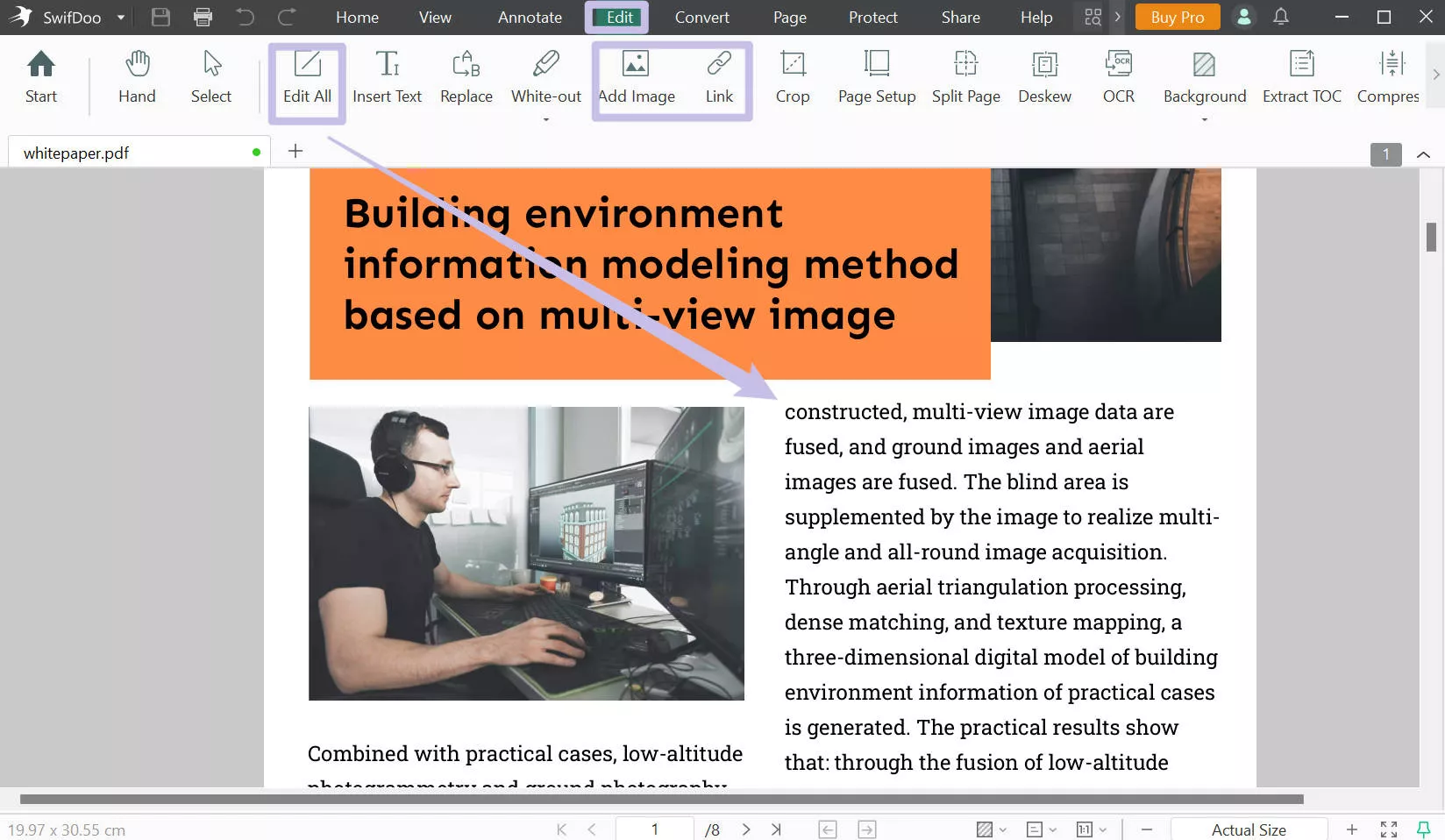 edit pdf with swifdoo pdf