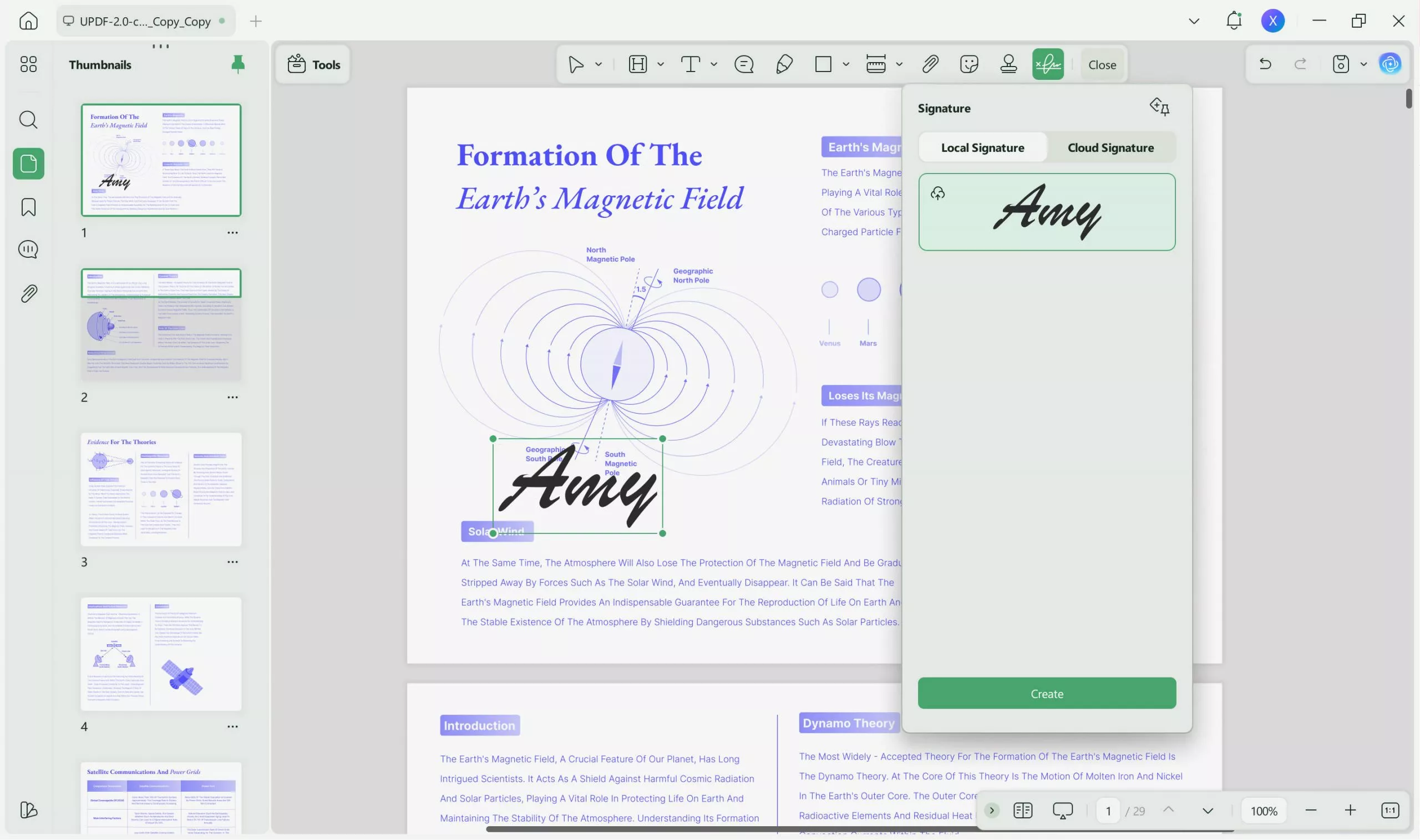 click signatures and position after drawing