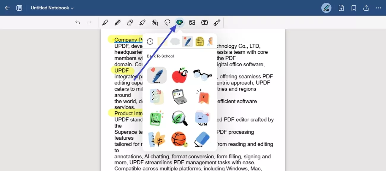 proceed with adding elements and stickers 