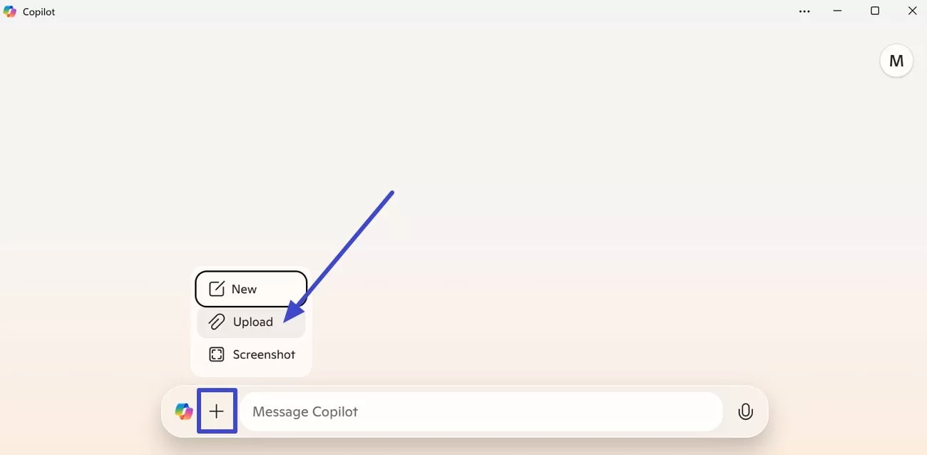 use add icon to upload pdf