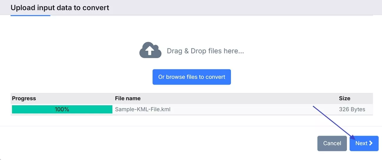 verify and proceed to conversion