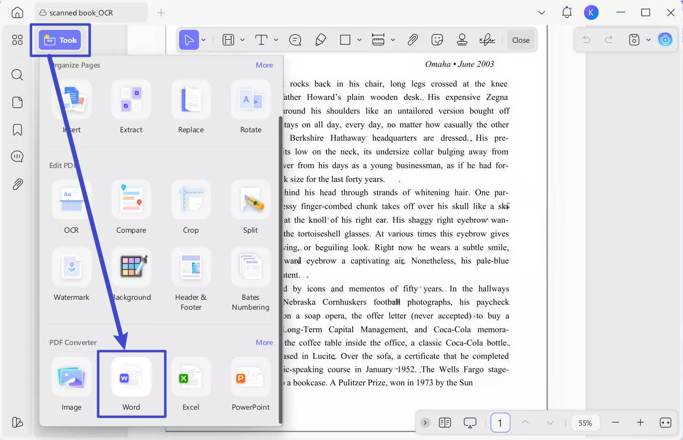 choose convert format