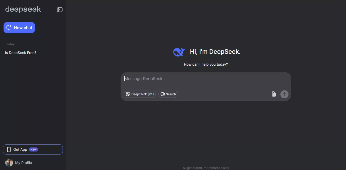 deepseek interface