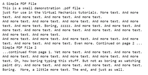 review extracted pdf text