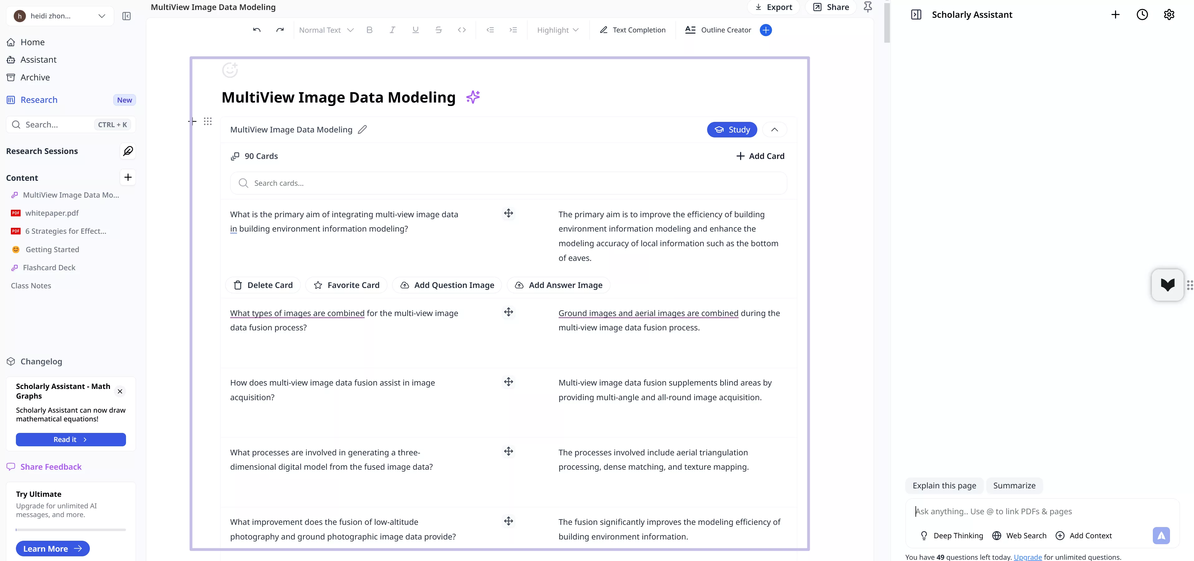 flashcards on scholarly