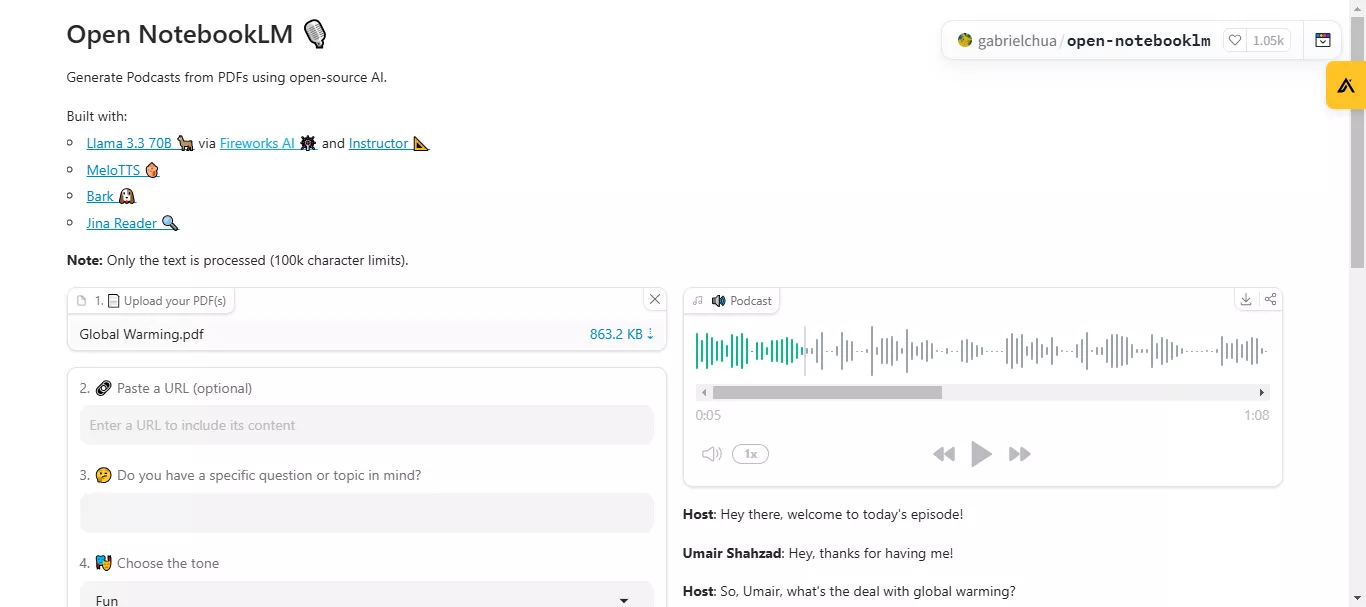 open notebooklm interface.
