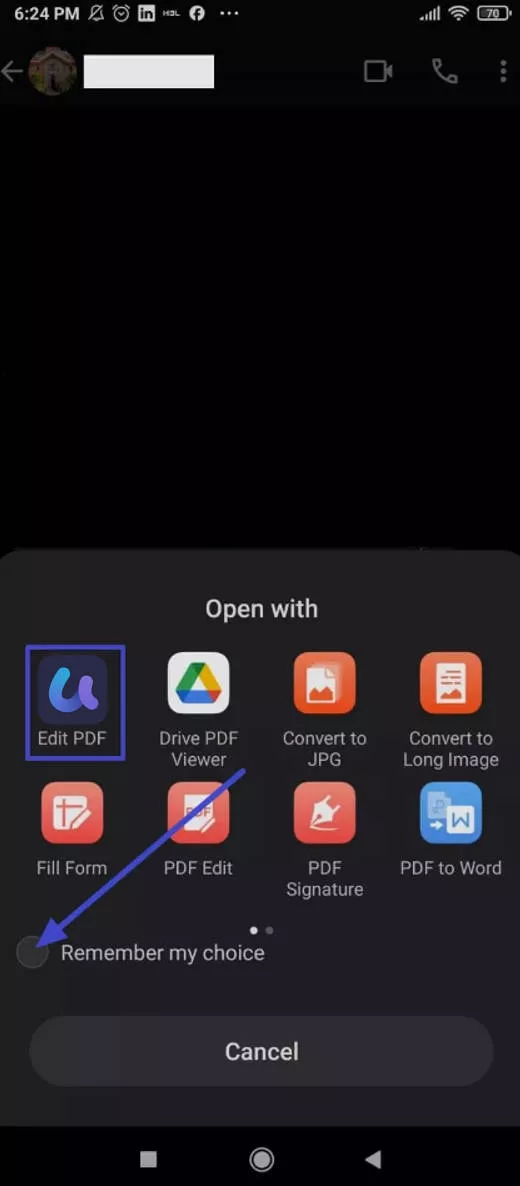 set updf as default android