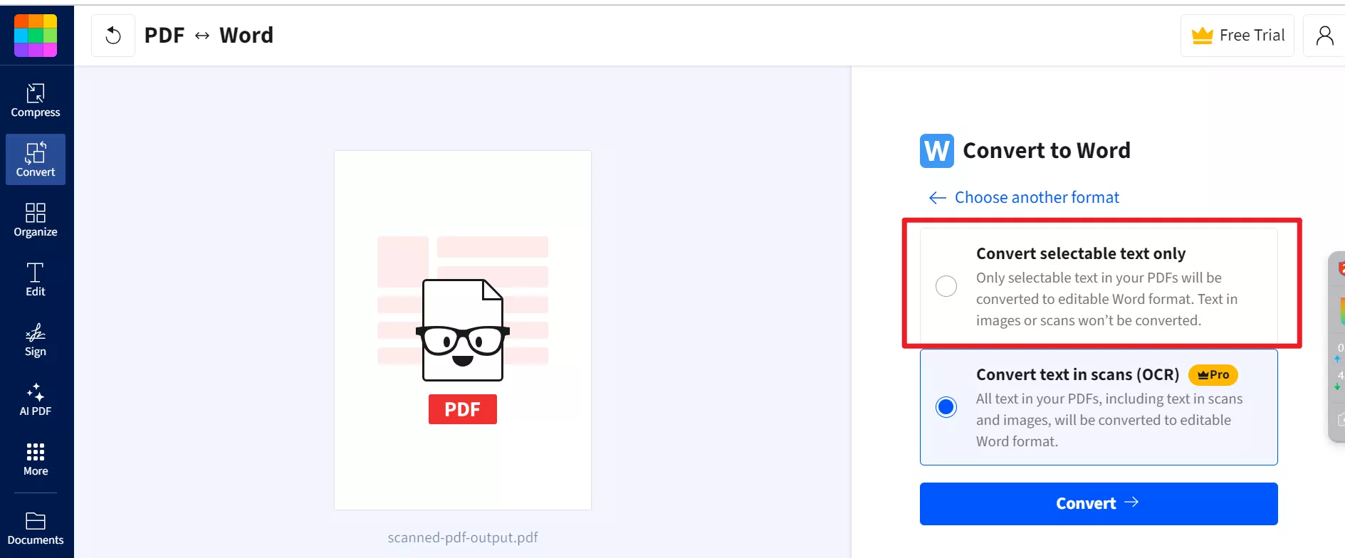 paid features of smallpdf