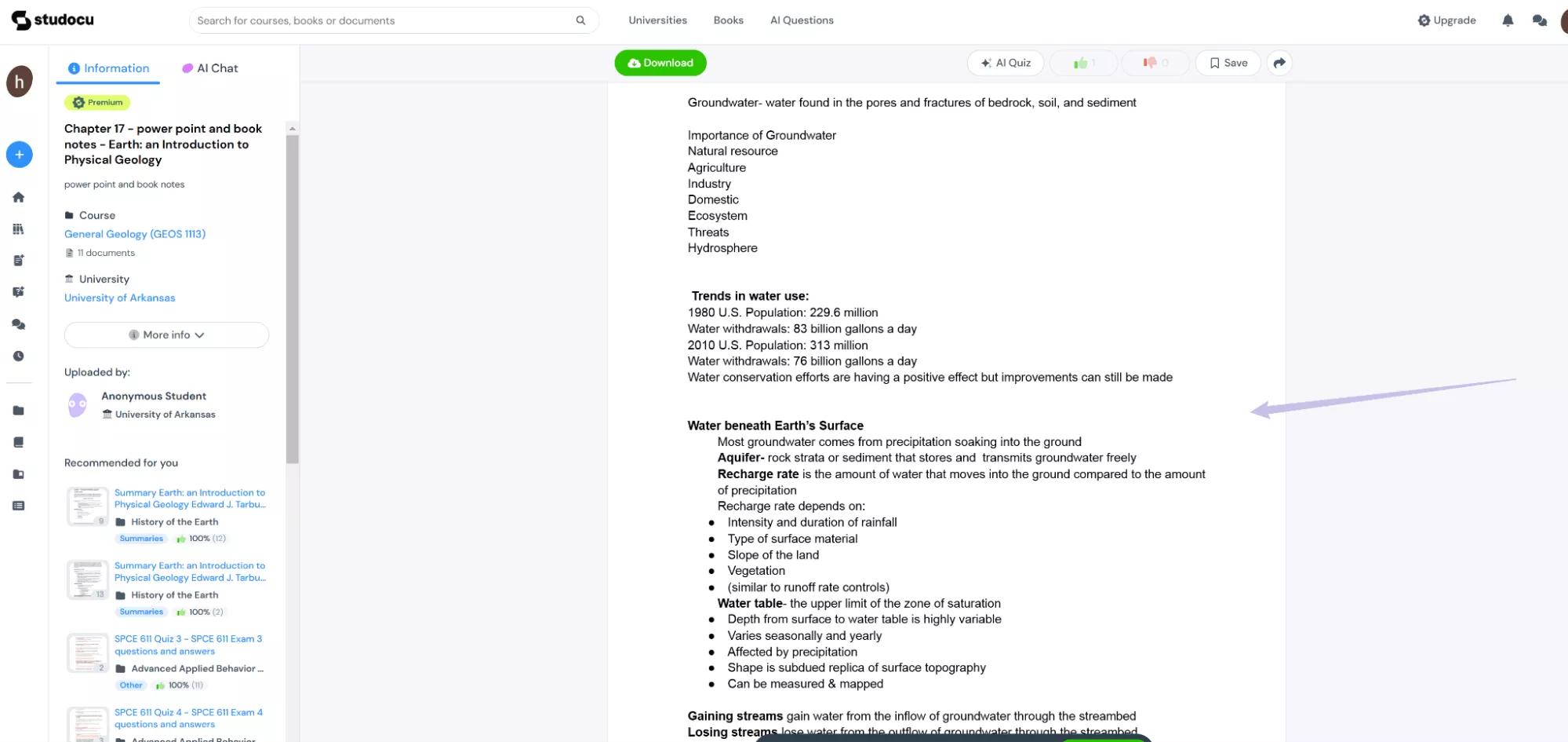 screenshot the studocu content