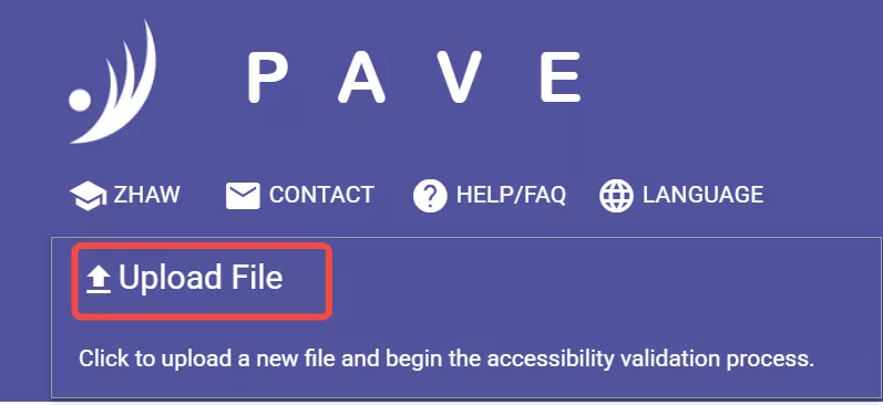 upload file on pave