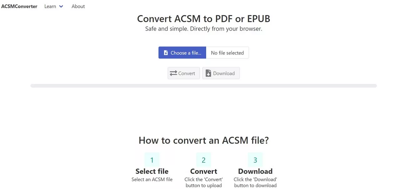 smoothly transform to pdf with acsmconverter