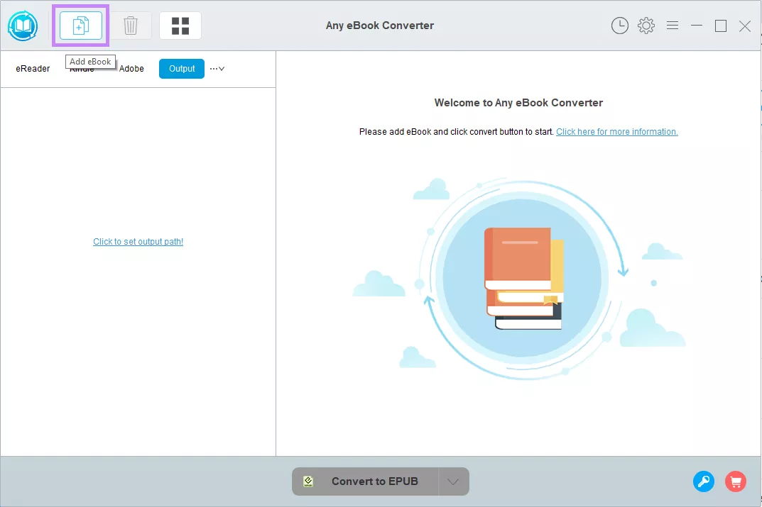 add pdf by clicking add ebook any ebook converter