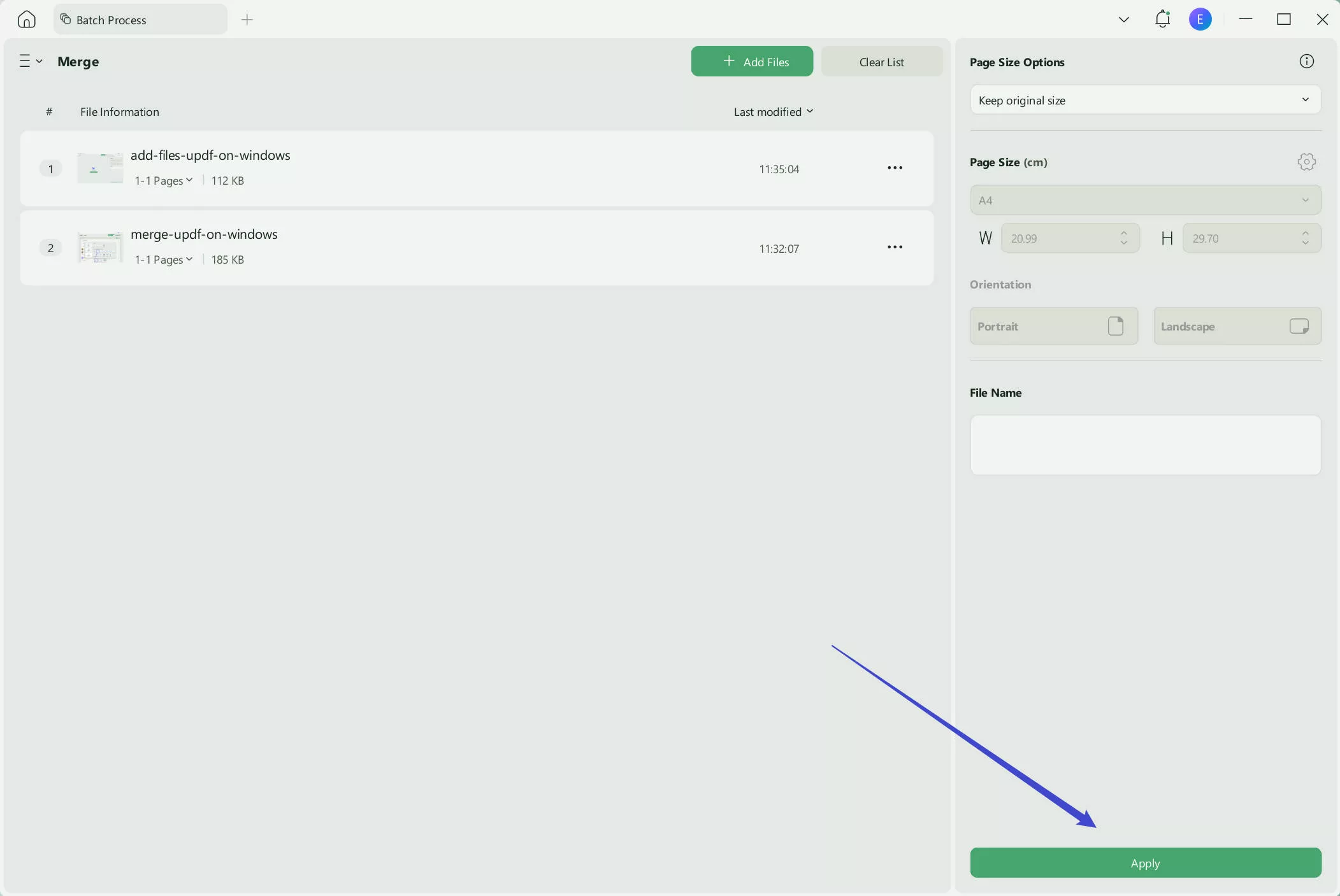 add and combine pdfs updf windows