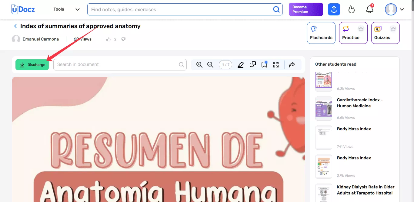 click the download button udocz