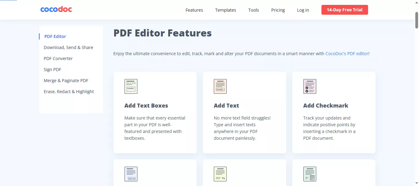 cocodoc website user interface