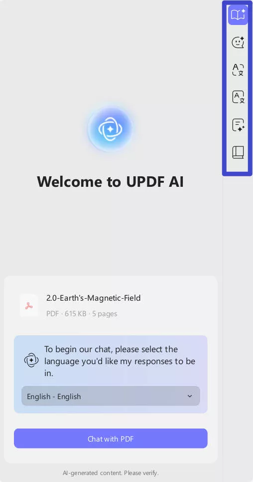 different updf ai mode