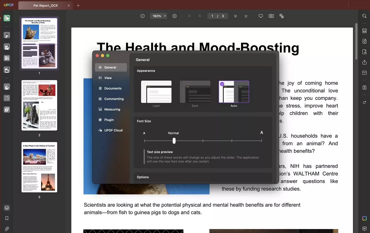 updf display modes capacity