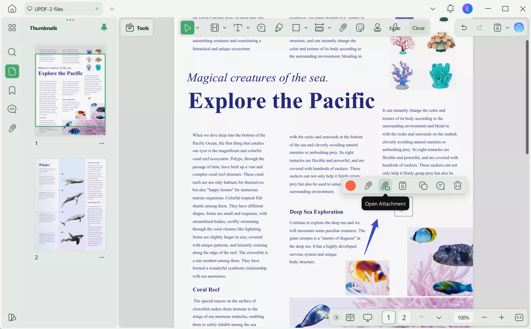  open attachment with qr code updf