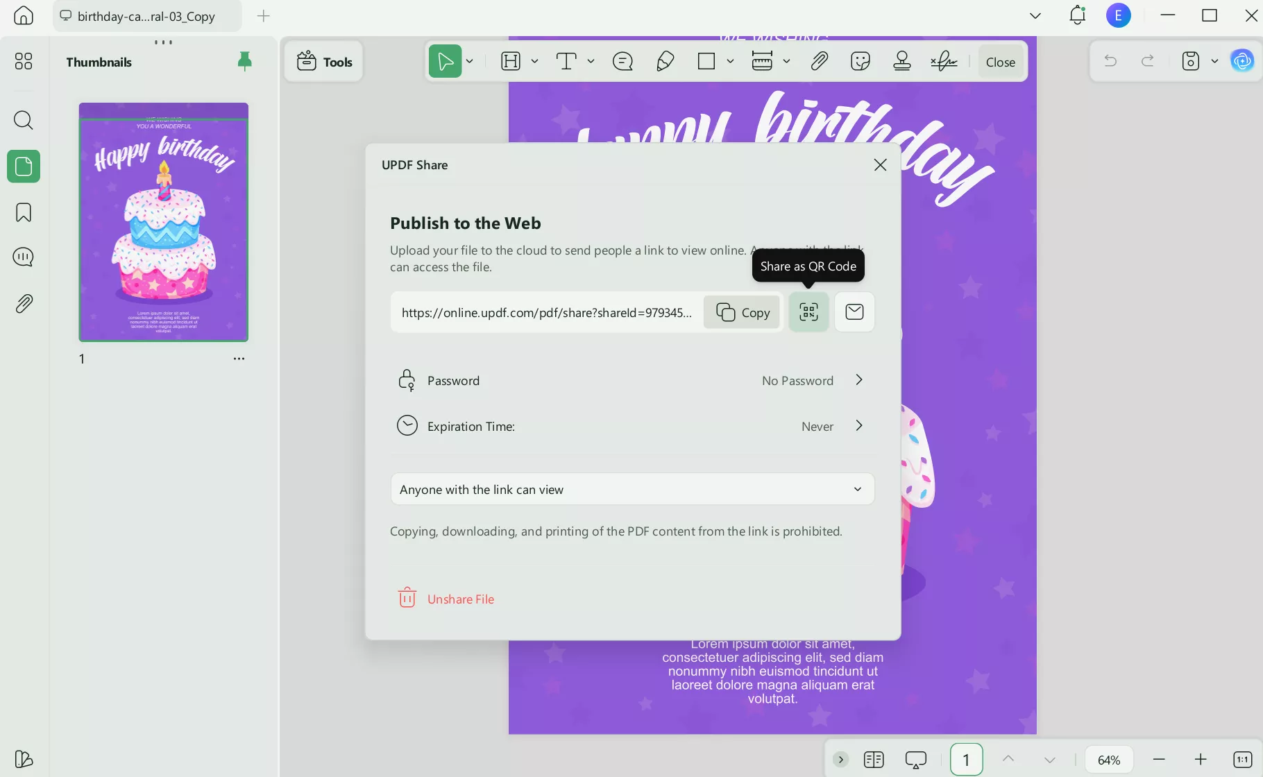 download the qr code updf windows