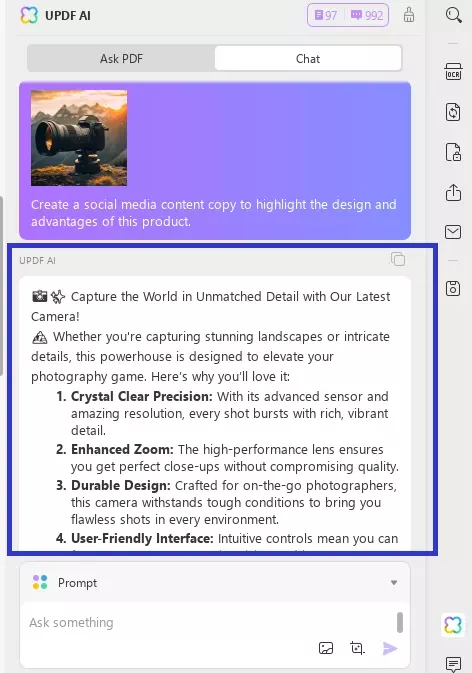 updf chat with image