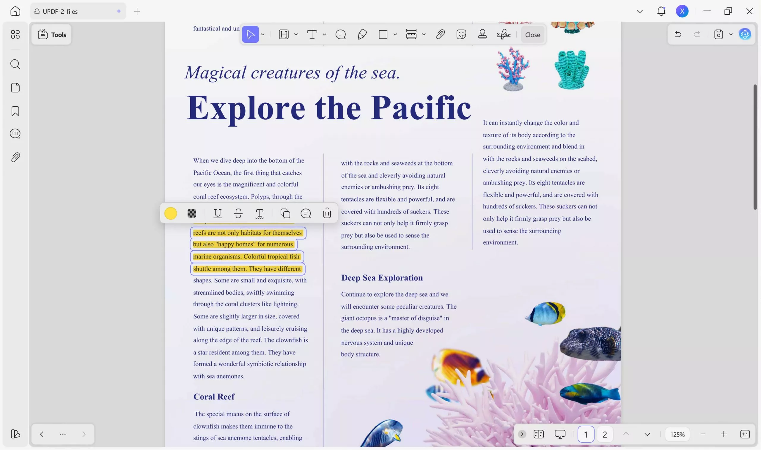 make annotations updf